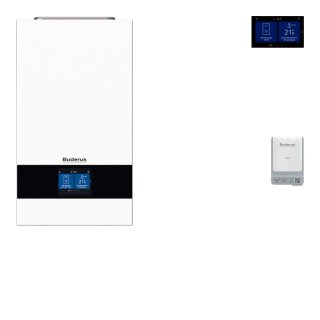 Buderus Luft-Wasser-Wärmepumpe Logatherm WLW176i-12 E  monoenergetische Inneneinheit mit Funkmodul MX400 - 7739622557