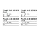 Biral PrimAX T2 32-4 180mm RED 230V, inkl. Wärmedämmschale - 7738344119