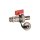 BEE KFE Füll-/Entleerhahn 191 für Heizung  1/2" Außengewinde DN15, PN16, Messing vernickelt - 7738343006
