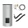Buderus Speicherpaket M SU300 silber, Warmwasserspeicher SU300.5 S-C, Rohrgruppe BCC32-HE, Sensor-Set Ø 6 mm