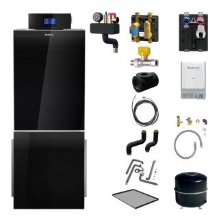 Buderus Logaplus-Paket K75 bestehend aus: KB192i.2-30kW,Erdgas: H/L, Speicher L160.3, Regelung IMC120,Heizkreis-Set HS25 ungemischt, Funkmodul MX400, Abscheider MSL25, Ausdehnungsgefäß BU-H 35L - 7739622598