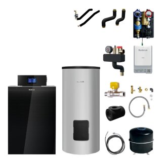 Buderus Logaplus-Paket K83 bestehend aus: KB192i.2-22kW,Erdgas: H/L, Speicher SU300L, Regelung IMC120,Heizkreis-Set HS25MSL ungemischt, Funkmodul MX400, Ausdehnungsgefäß BU-H 35L - 7739622650