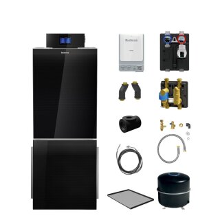 Buderus KB195i.2-19 kW Öl-Brennwertkessel Paket Logaplus K78, Blaubrenner BZ1.1, WW-Speicher L135.3 RS-B (liegend) + Aufstellblech, Heizkreis-Set HS25/4 (ungemischt), Abscheiderg. MSL25, Regelgerät IMC120, Bedieneinheit BC400, Funkmodul MX400 - 7739622657