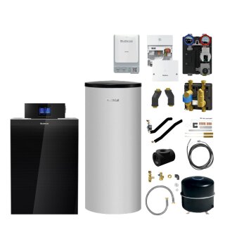 Buderus KB195i.2-25 kW Öl-Brennwertkessel-Paket Logaplus K80, Blaubrenner BZ1.1, WW-Speicher SU160.5 S-A, Heizkreis-Set HSM20/6 BU (gemischt), Heizkreismodul MM100, Abscheidergr. MSL25, Regelgerät IMC120, Bedieneinheit BC400, Funkmoul MX400 - 7739622686