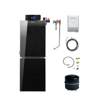 Buderus KB195iT.2-19 kW Öl-Brennwert-Kompaktheizzentrale Paket Logaplus K87 Var B Blaubrenner BZ1.1, WW-Speicher S120 GS, Anschluss-Set ASHK BCSi Heizung oben / Wasser L/R, Funkmodul MX400, Regelgerät IMC120, Bedieneinheit BC400 - 7739622706