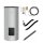 Buderus Speicherpaket M SH300 silber, Warmwasserspeicher SH300 RS-B, Rohrgruppe BCC32-HE, Ergänzungs-Kit, Sensor-Set Ø 6 mm