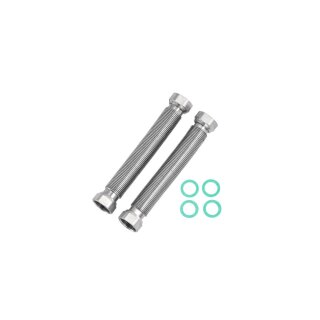 Bosch Installationspaket INPA kurz, 200-400 mm, 2x Edelstahlwellrohr G 1" DN25, 4x Flachdichtung - 8738214739