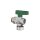 Simplex KFE Kugelhahn für Trinkwasser, 1/2" Außengewinde PN16, F10639, Pressmessing vernickelt - 7747213735