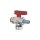 Simplex KFE Kugelhahn für Heizung, 1/2" Außengewinde PN16, F10638, mit Schlauchverschraubung, Pressmessing vernickelt - 83192160