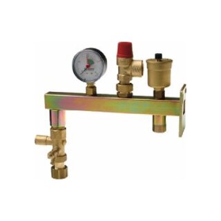Bosch Gefäßanschlussgruppe GAG für Sole-Wärmepumpen, mit Kappenventil, 3/4", Messing - 80166100