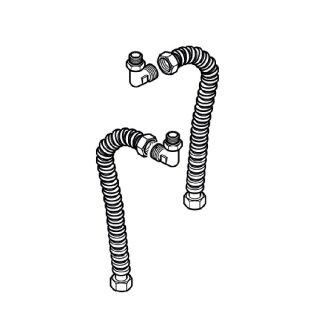 Verrohrungssatz U-Flex heizkreisseitig für Warmwasserspeicher ES120 / S120 unten - 87094830